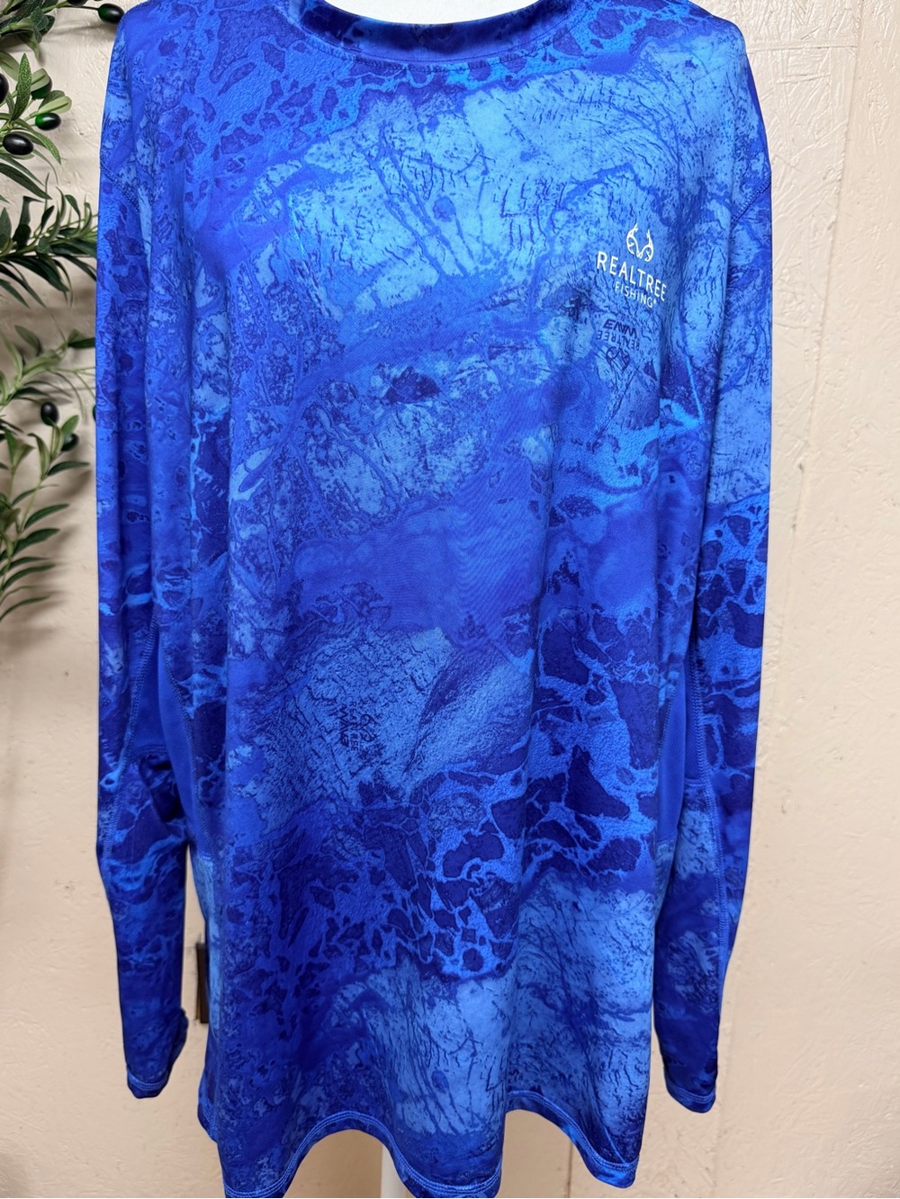 Realtree Blue Camo Fishing Performance Shirt